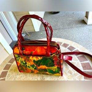 PATRICIA NASH Paris Satchel - Multi Oxblood Color